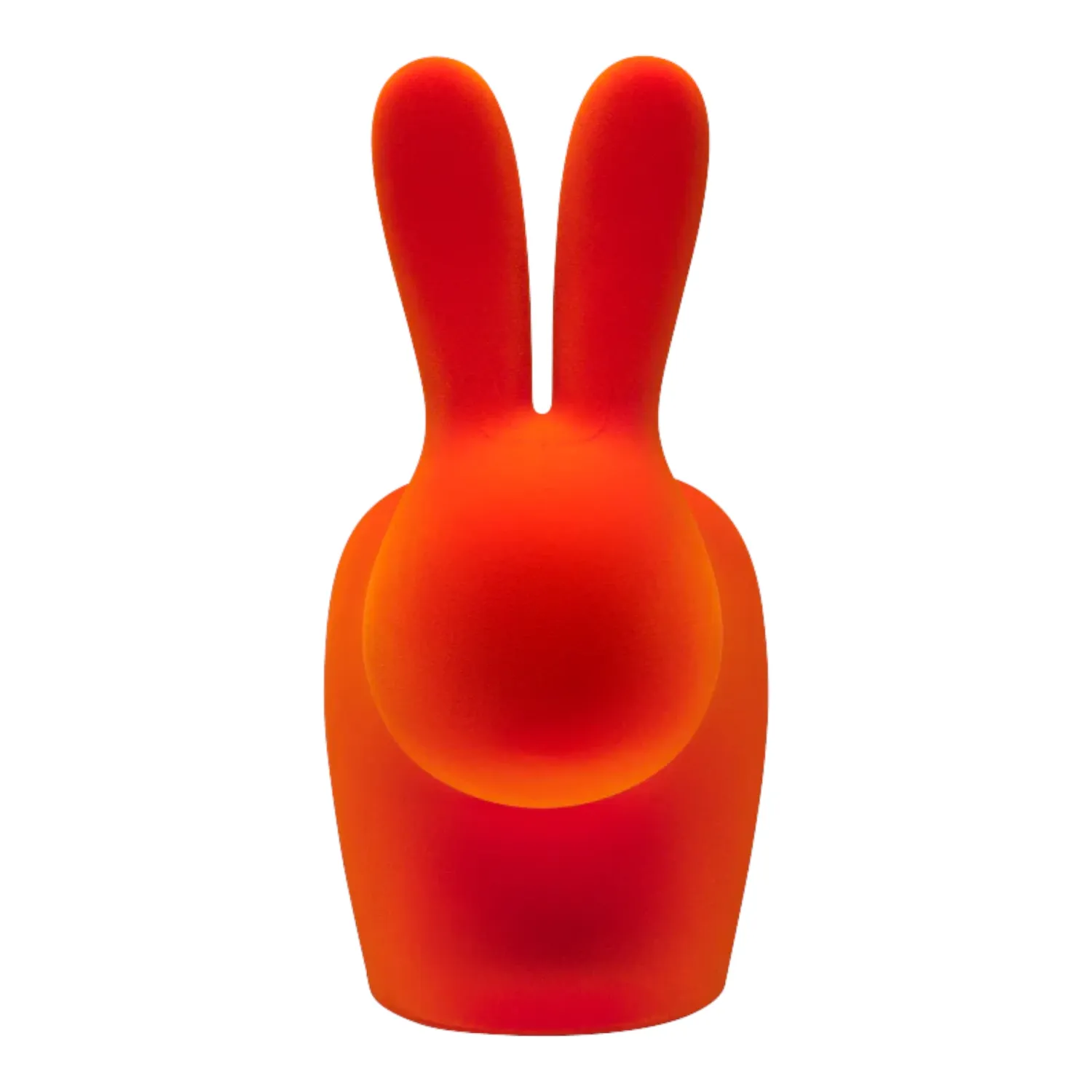 Qeeboo - Rabbit Stuhl Velvet Finish orange