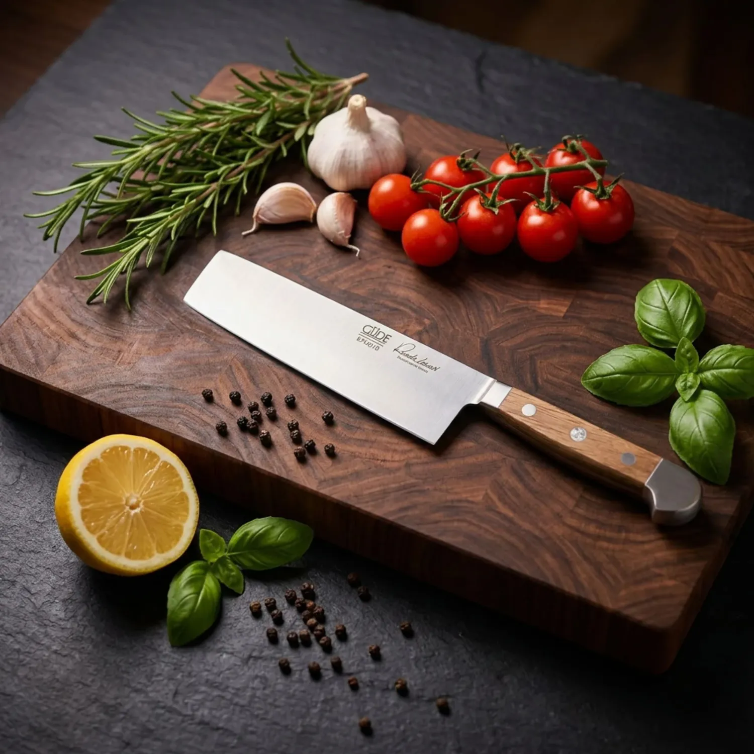 Güde - Nakiri Gemüsemesser 18 cm Serie Alpha-Eiche