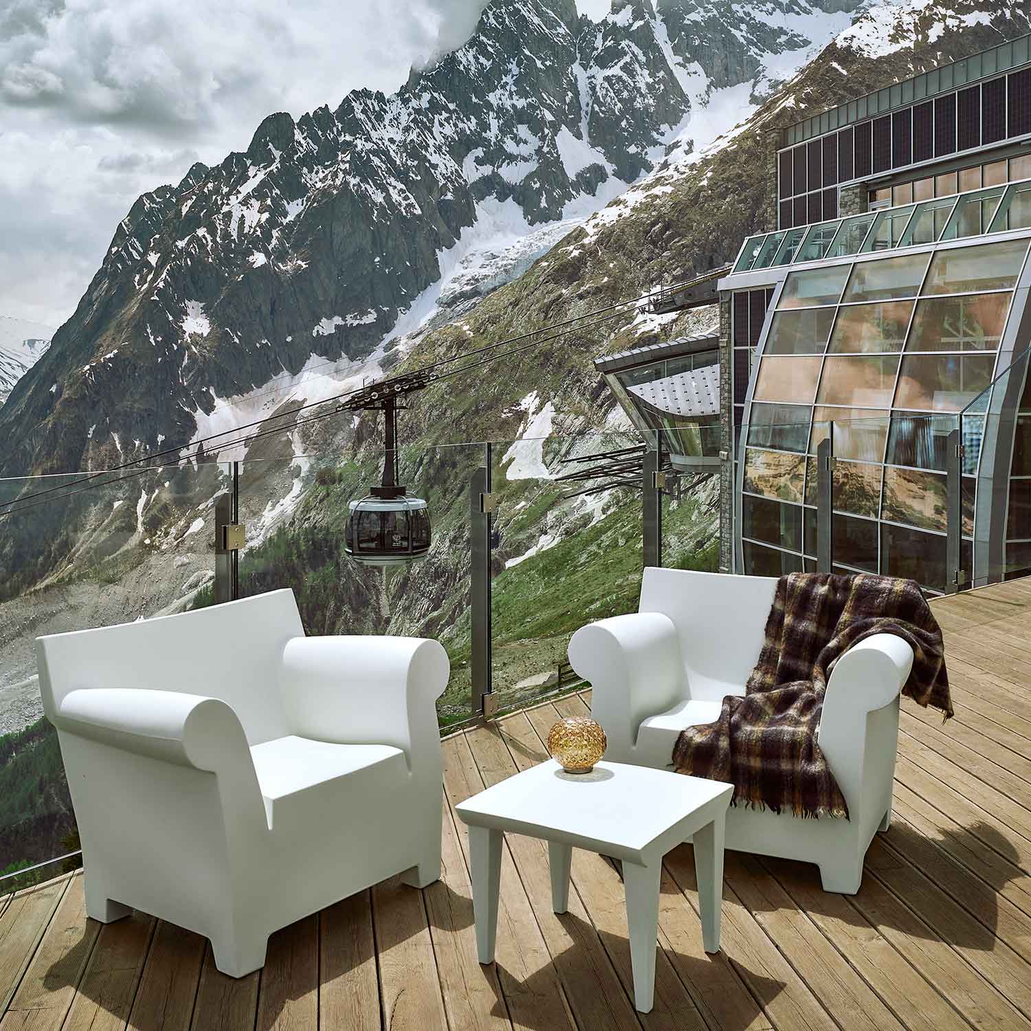 Kartell - Bubble Club Tisch grün