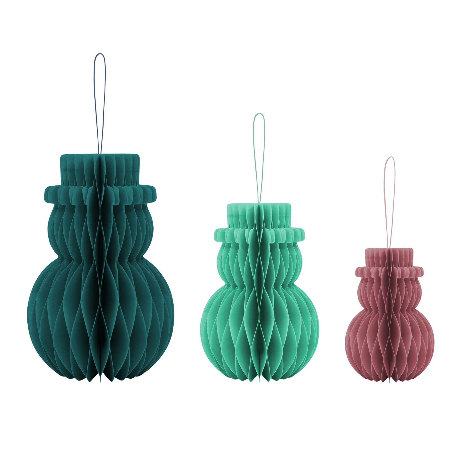 REMEMBER - Baumschmuck 3er-Set Schneemänner