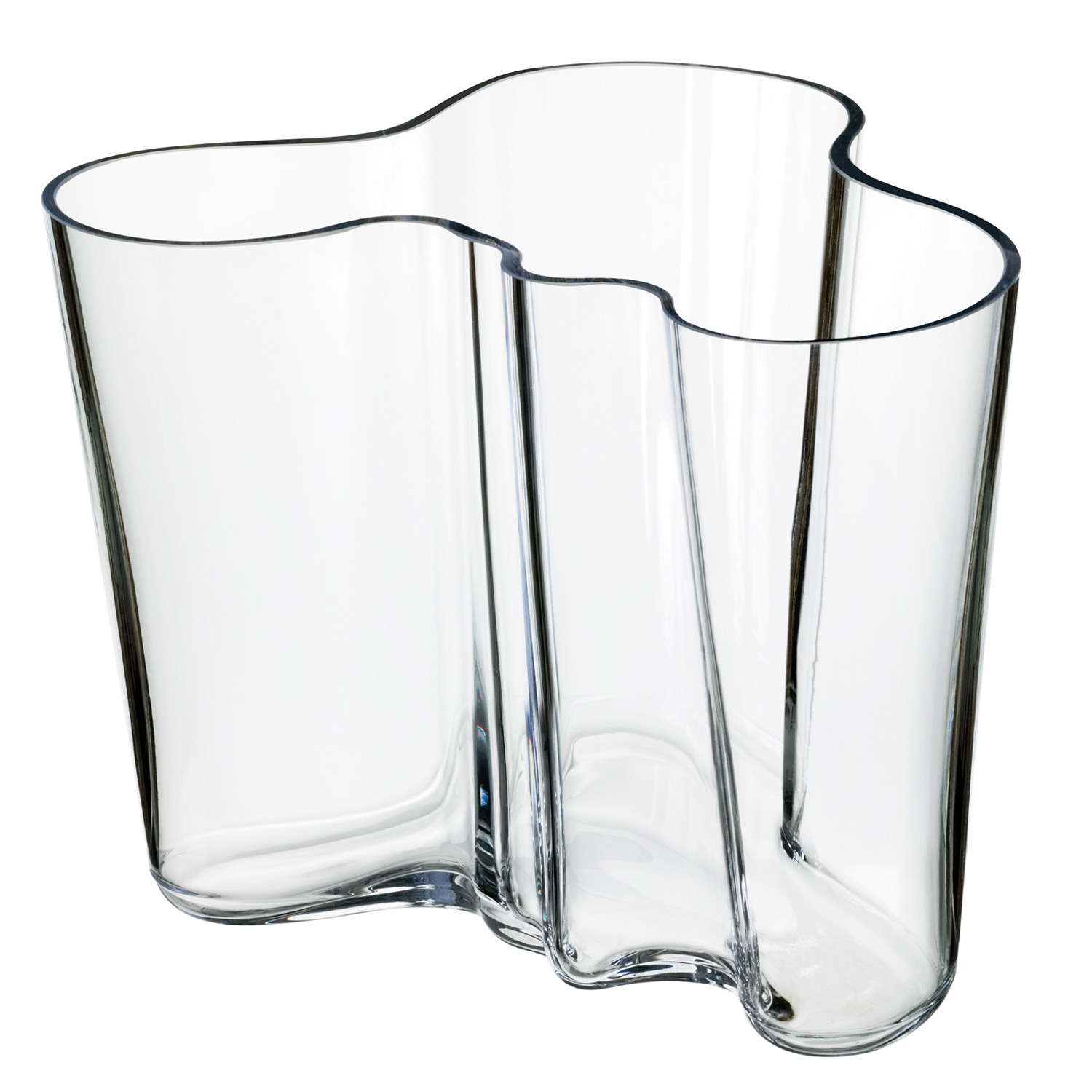 iittala alto vase 160mm clear 103186