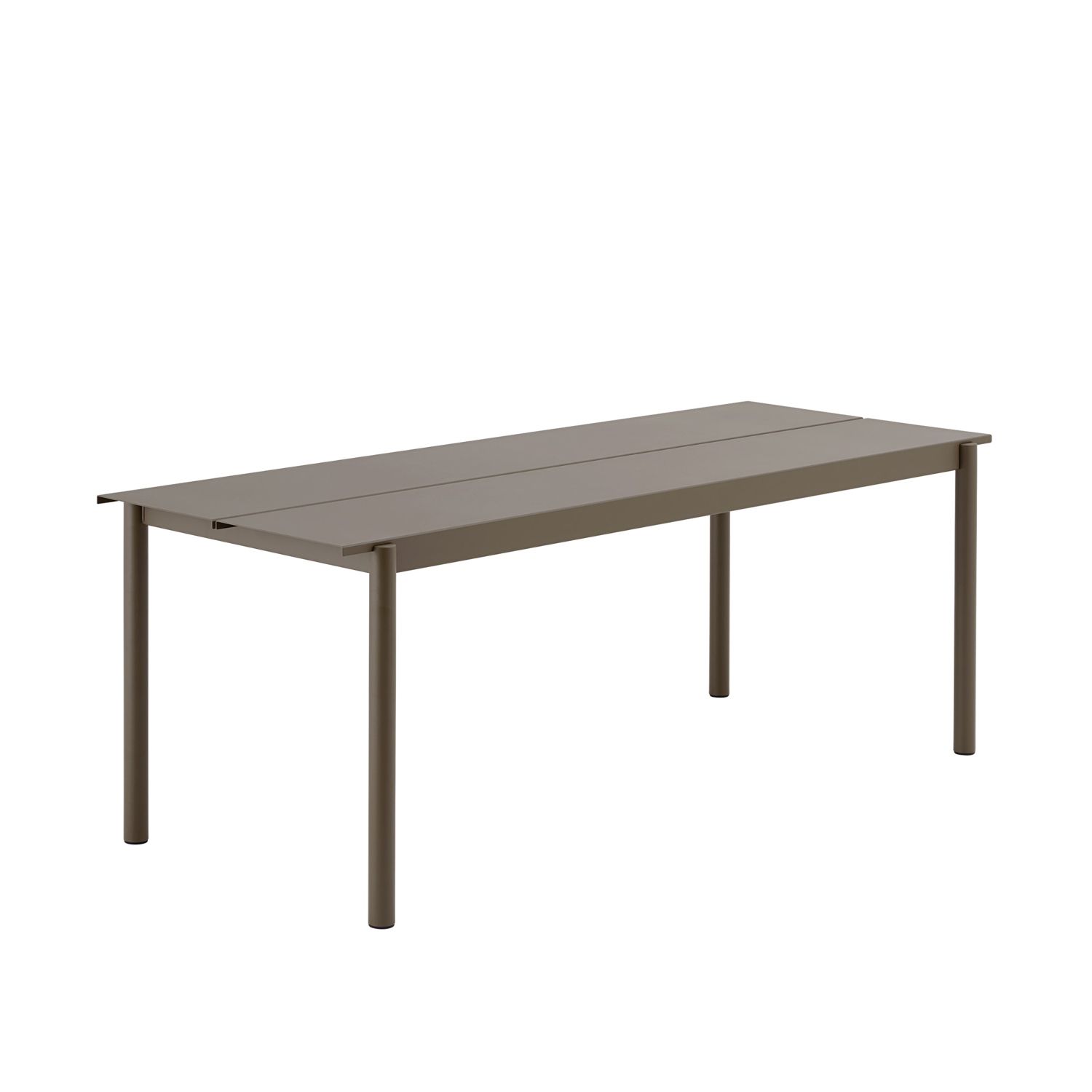 Muuto - Linear Steel Tisch 200 cm taupe