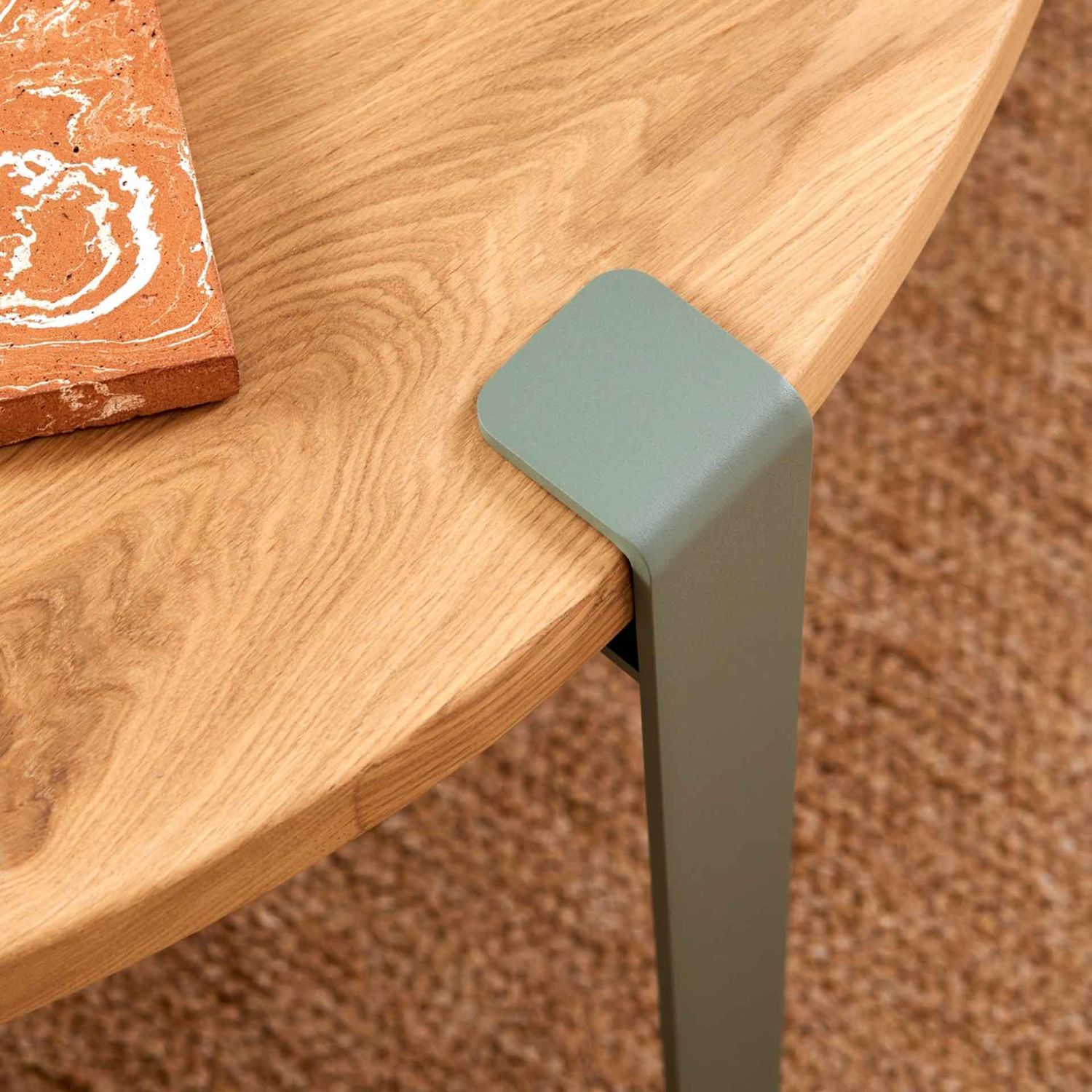 Tiptoe - Tischbein für Couchtisch 43 cm eukalyptusgrau