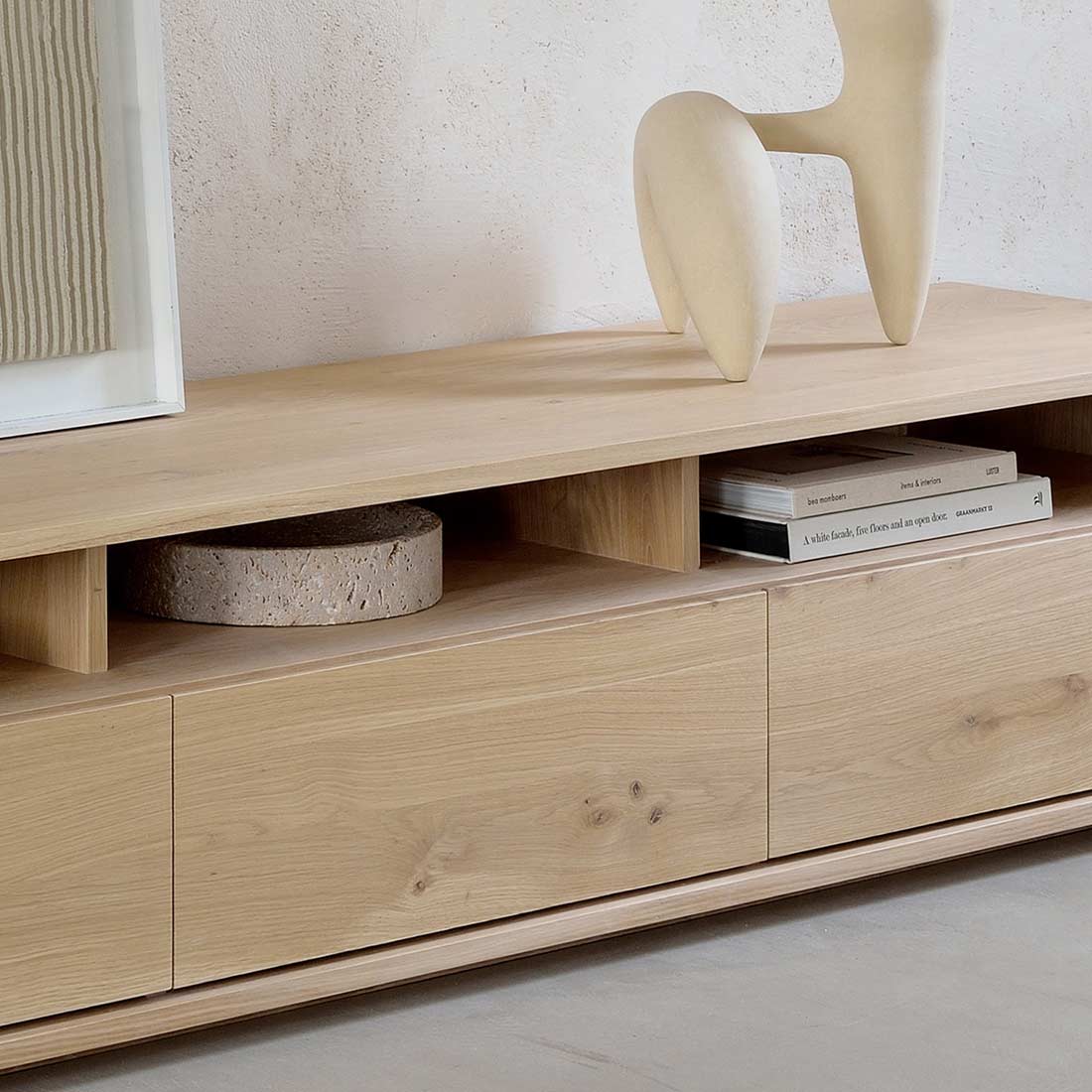 3 schubladen 51376 shadow anrichte ethnicraft ambiente schraeg 89397