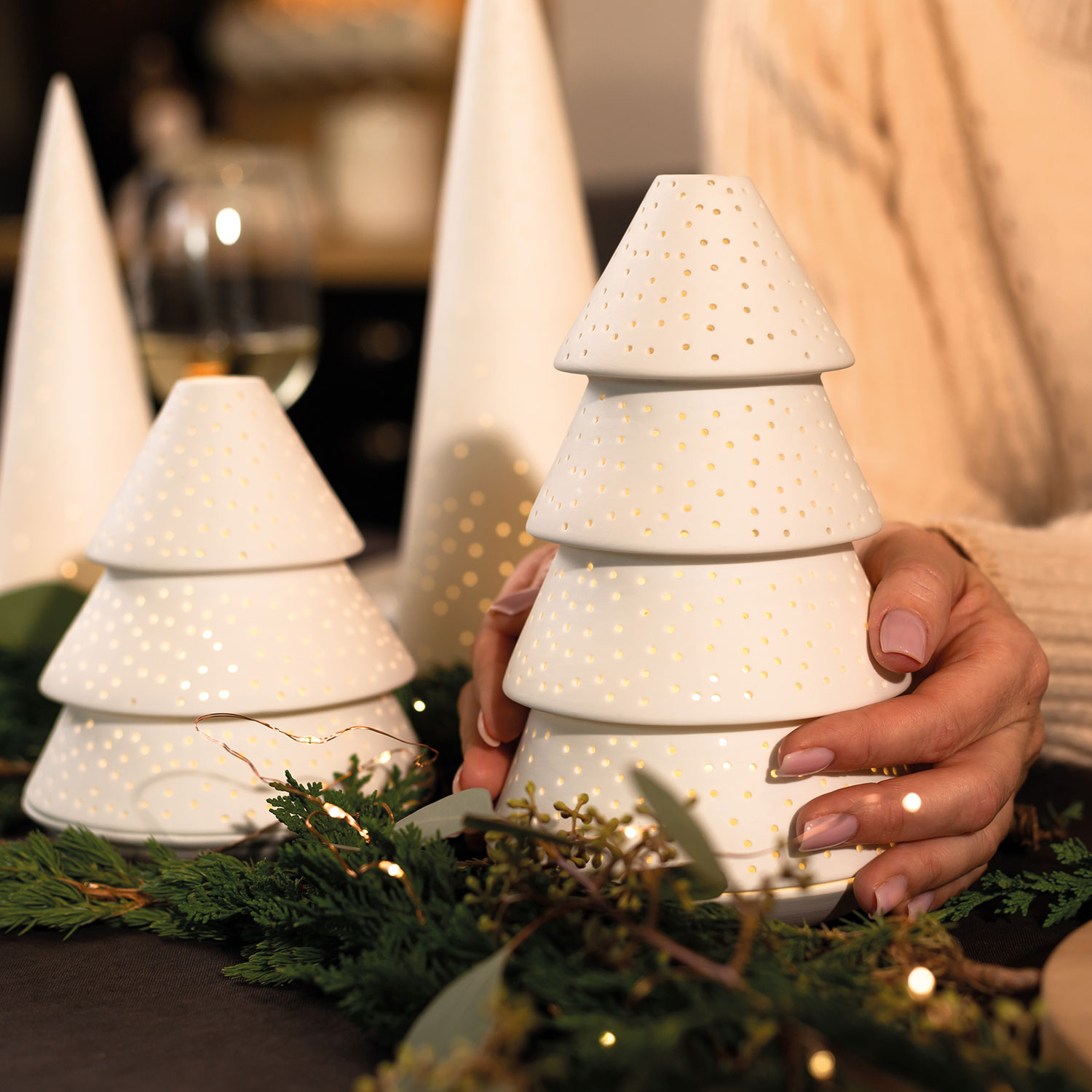 windlicht raeder design tannenlicht 94863