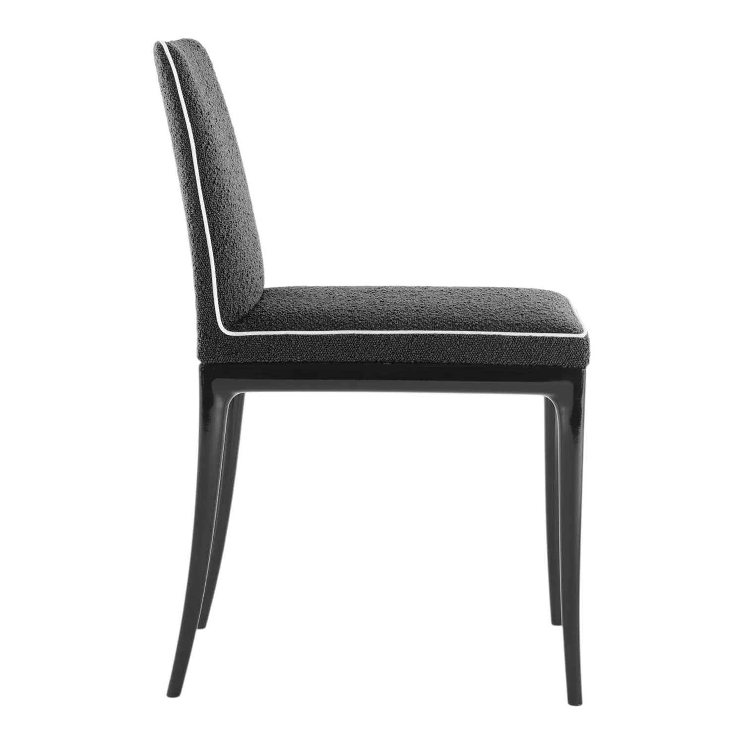 Kartell - Lillybet Stuhl Bouclè schwarz/schwarz