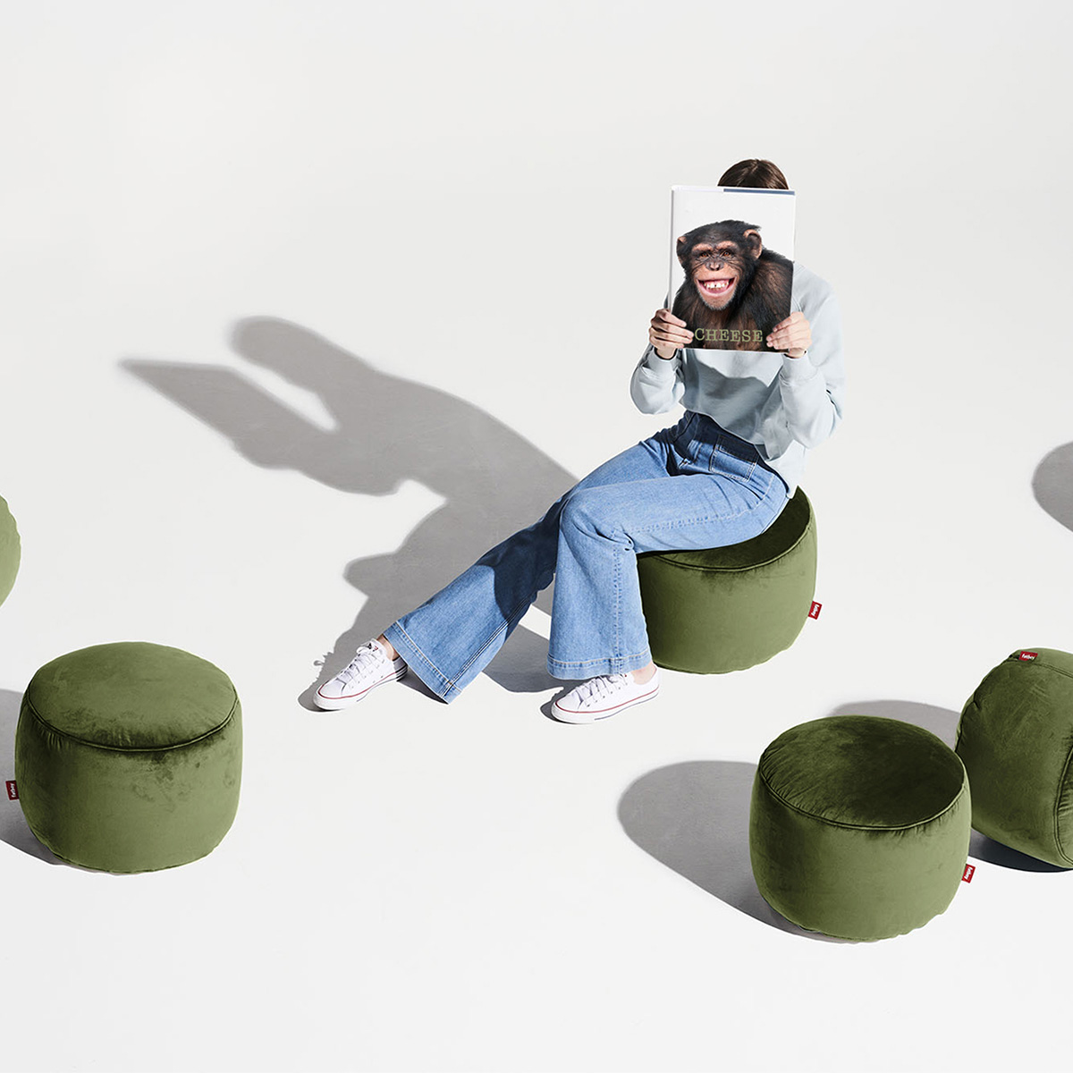 Fatboy - Point Pouf Velvet recycled camel