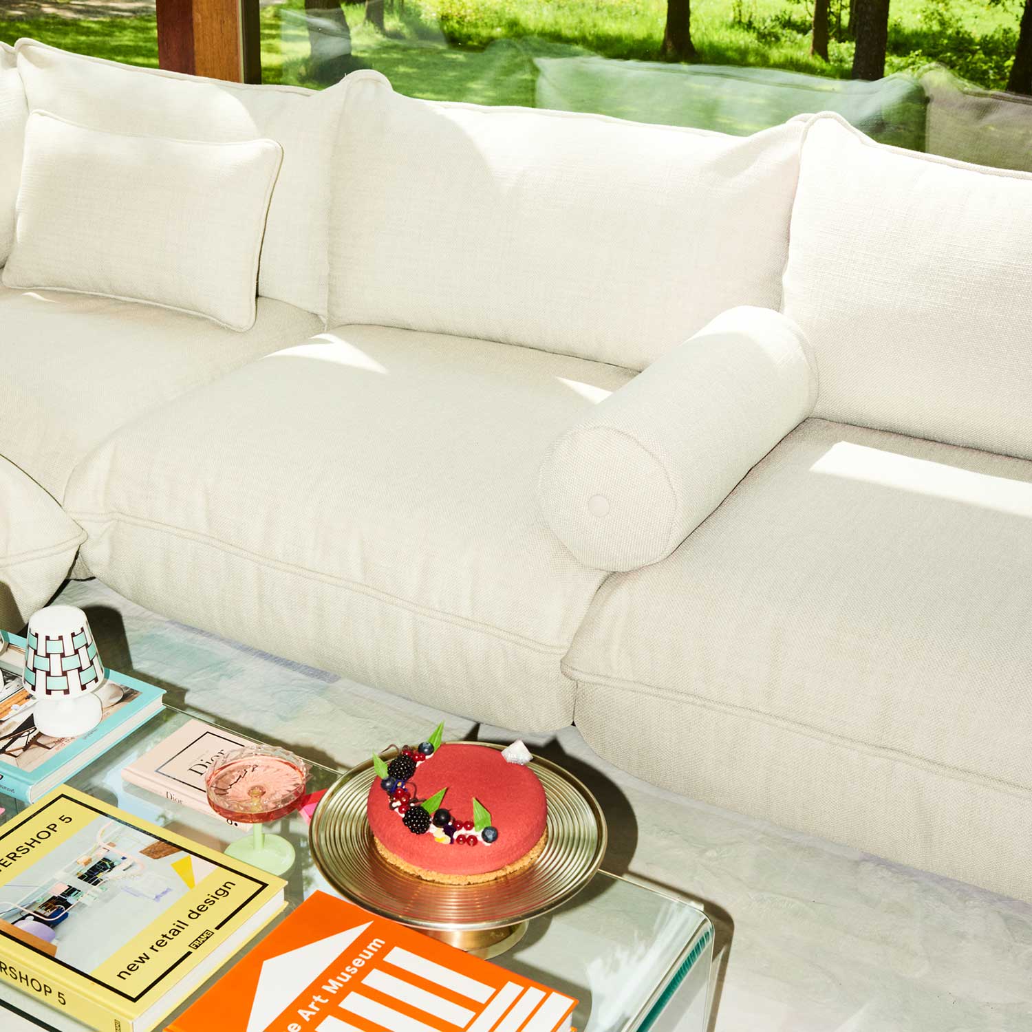 sofa sumo mit kissen puff weave pillow limestone 87779