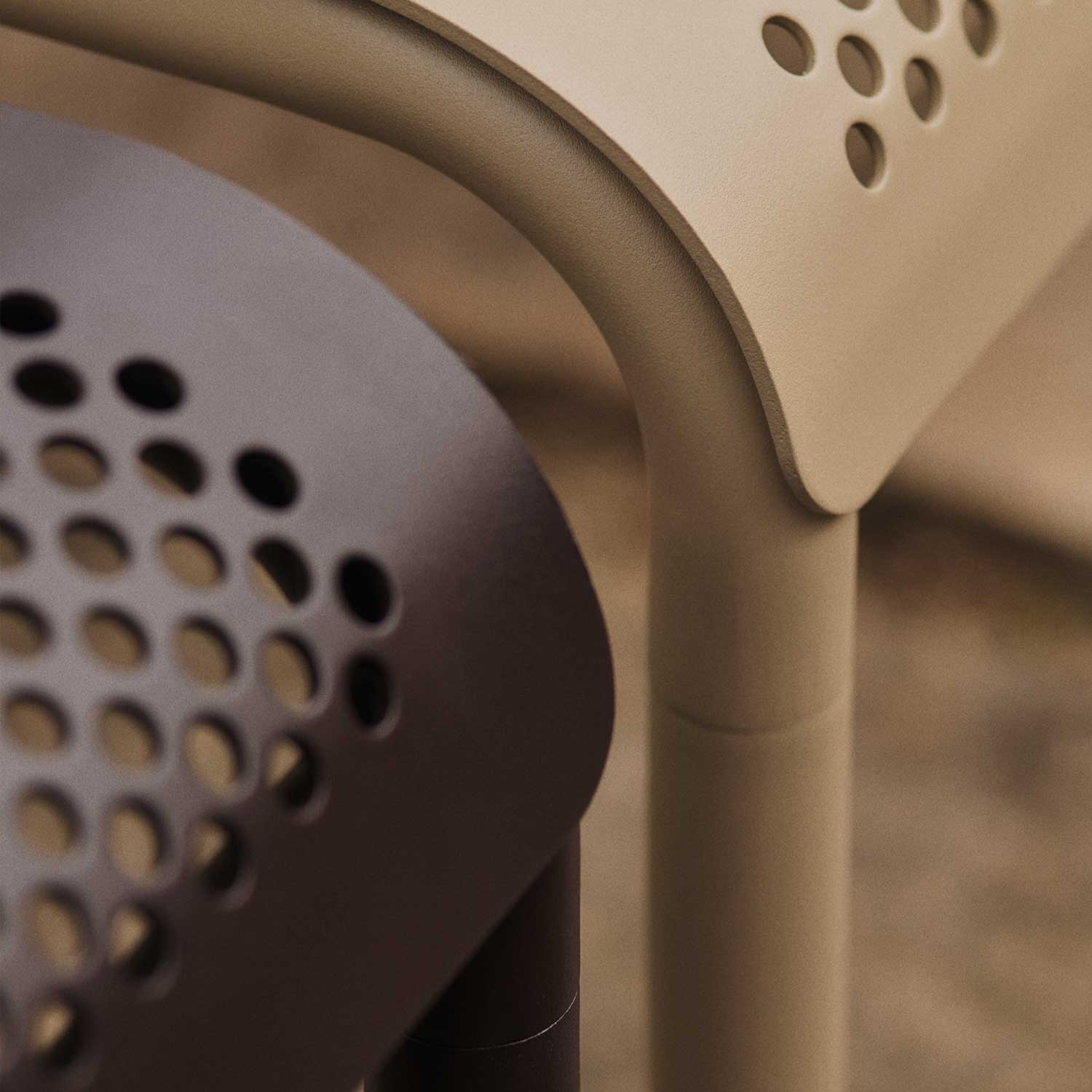 Ferm Living - Dapple Outdoor Tisch niedrig 114x57 cm cashmer