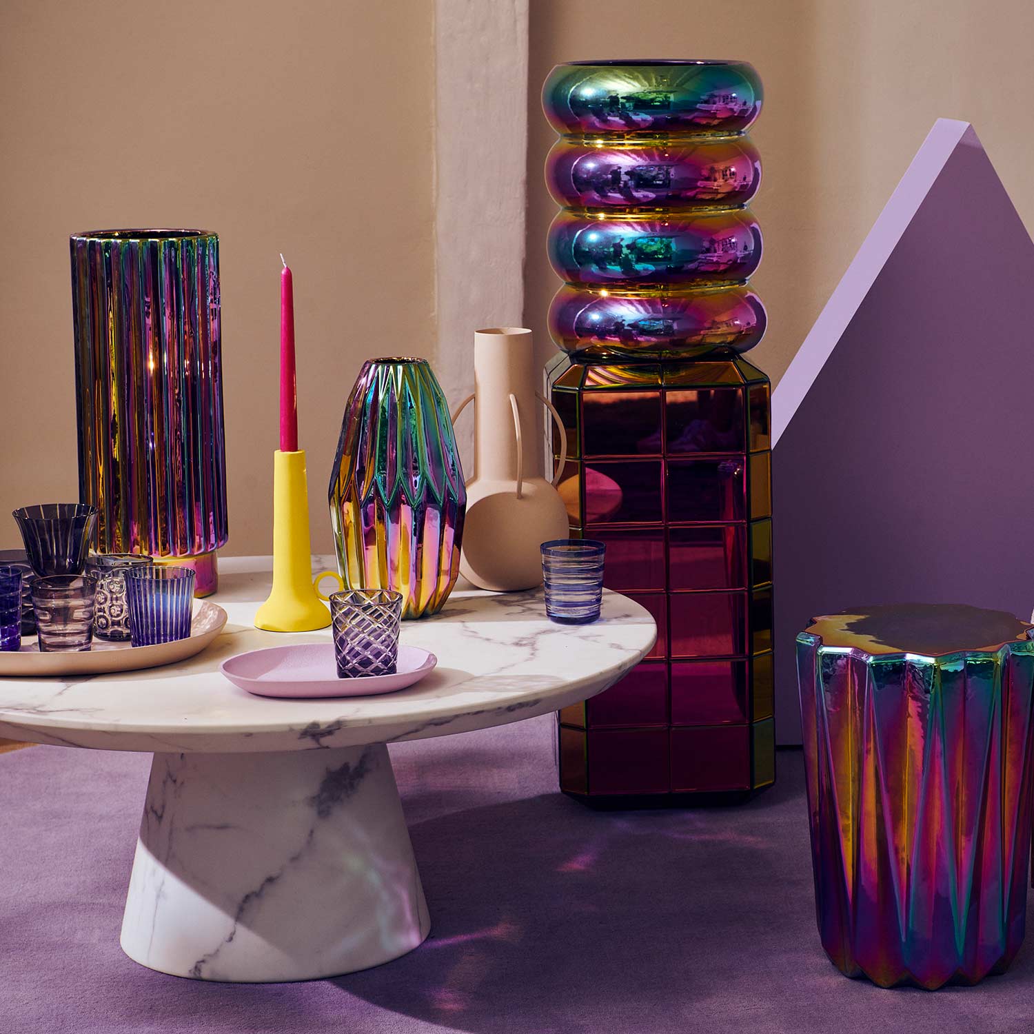 pols potten oily folds vase wohnzimmer 99075