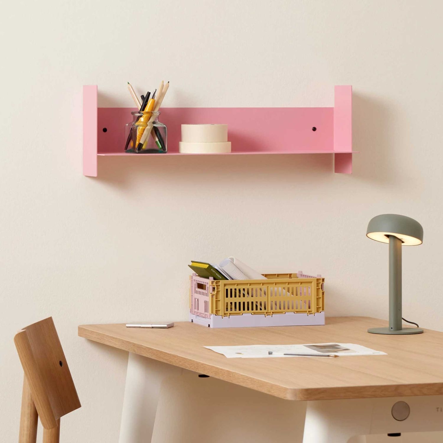 Tiptoe - PLI Wandregal 60 x 15 cm puderrosa