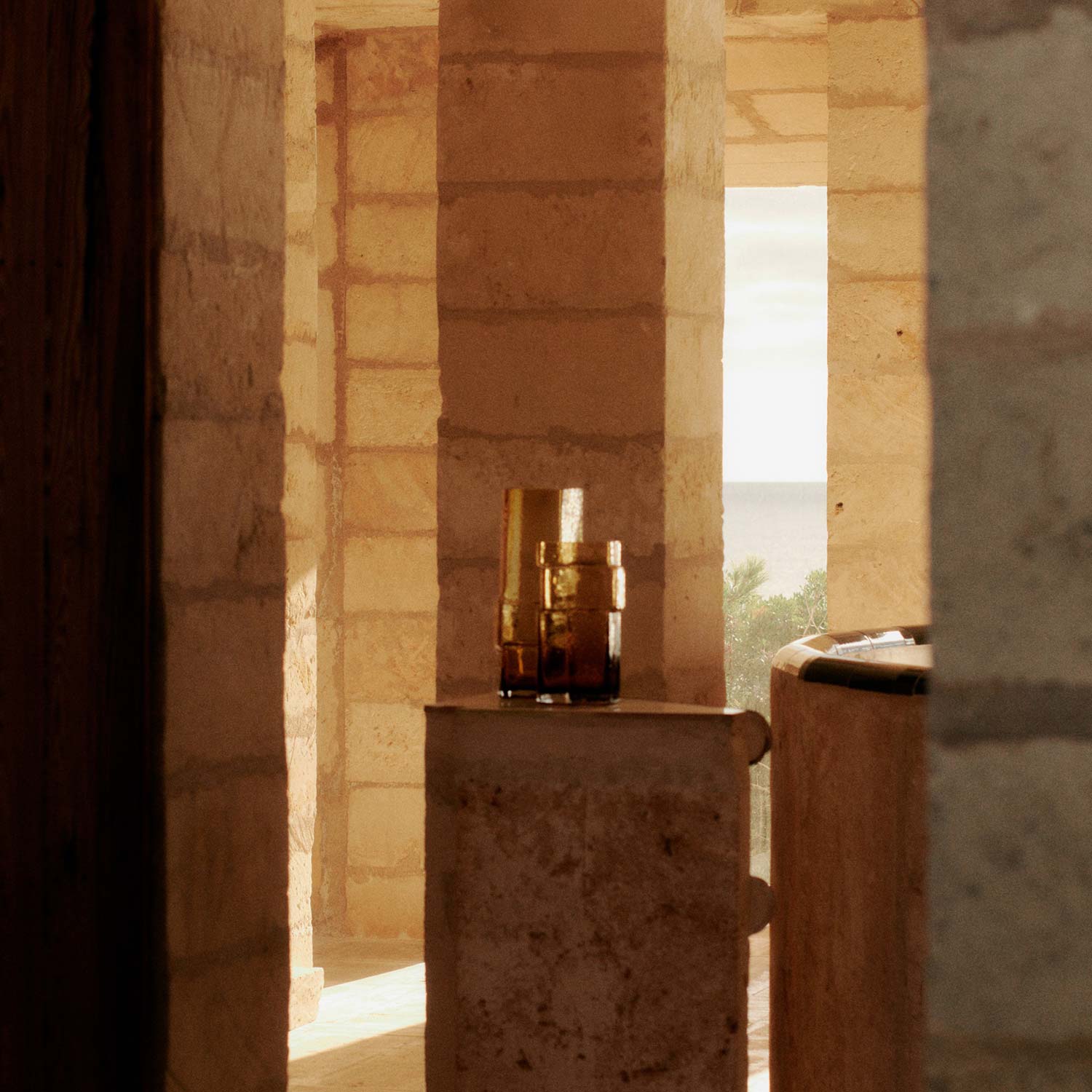 Ferm Living - Muro Vase S recycled green