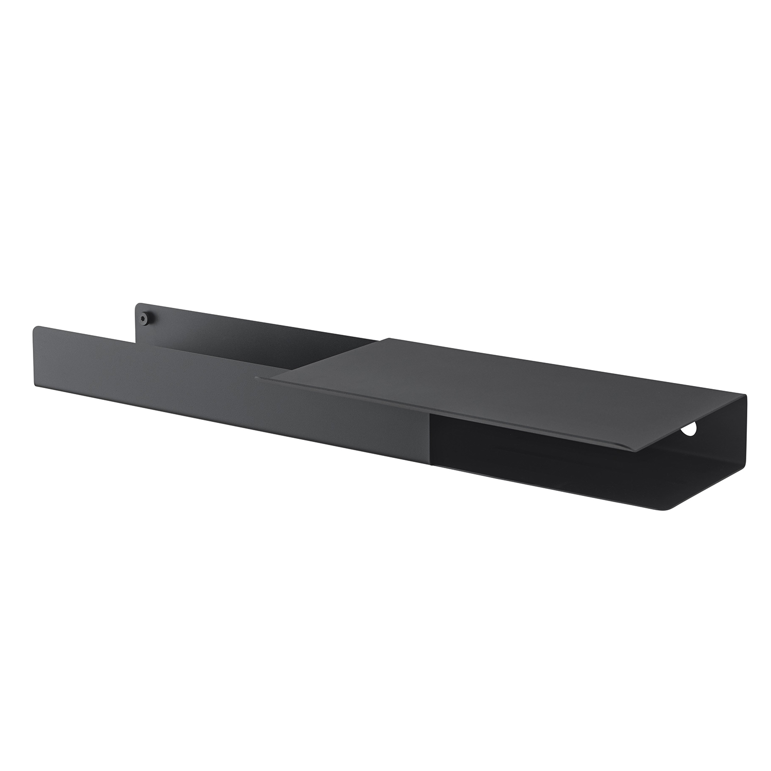 muuto folded shelves platform 62x5 black 93792