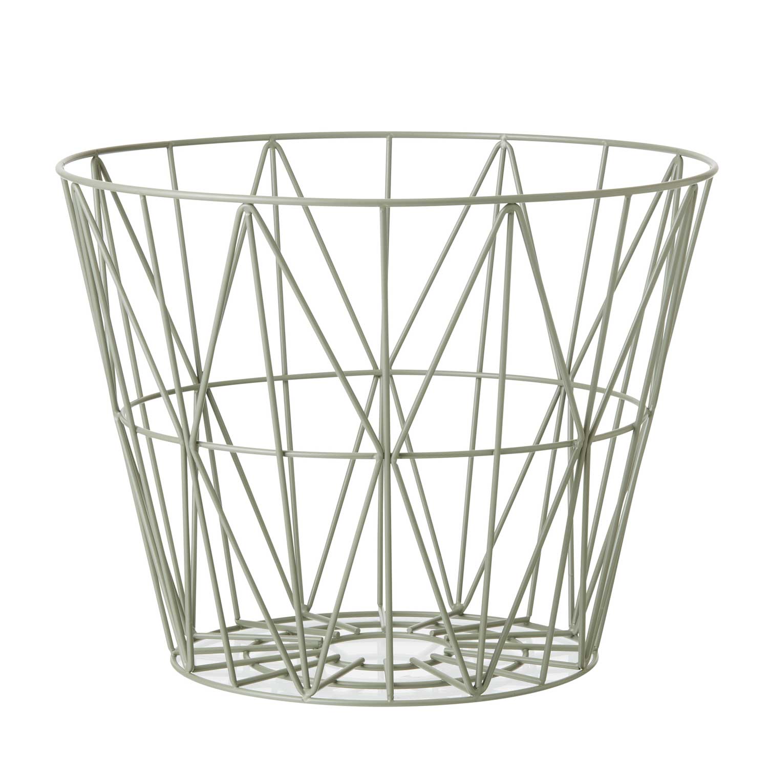 ferm wire basket medium dusty green 3231 27164