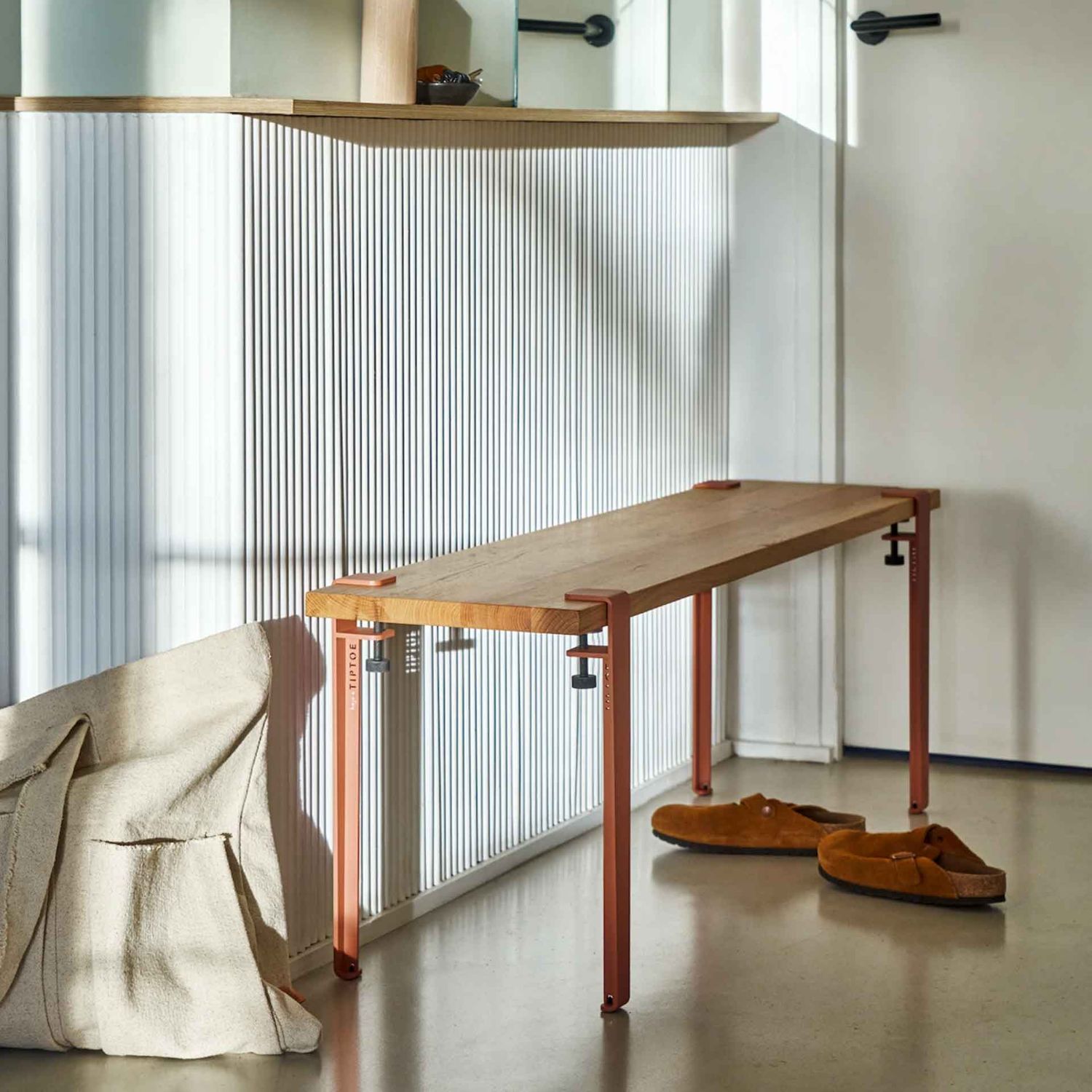 Tiptoe - Heju Tischbein für Couchtisch 43 cm zimtbraun