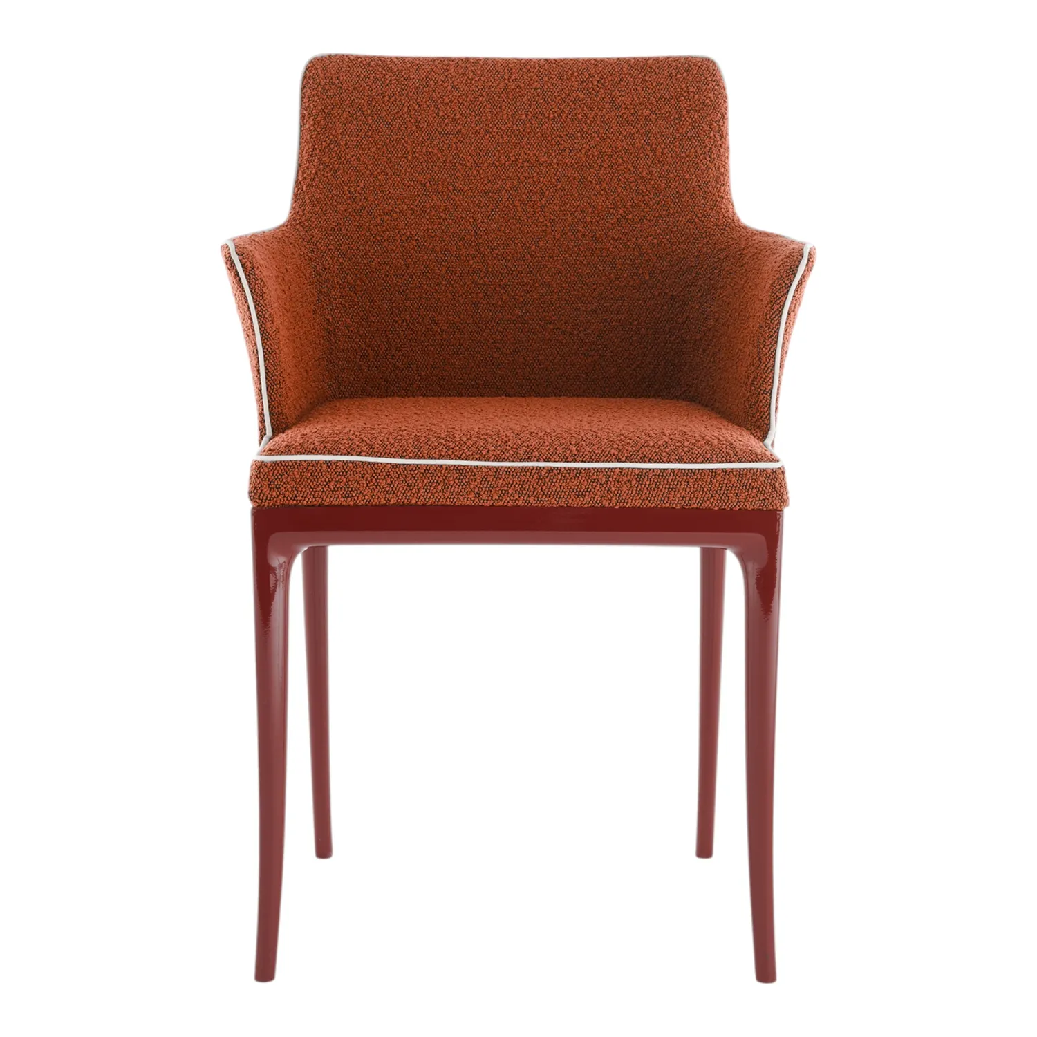 Kartell - Lillybet Kleiner Sessel Bouclè bordeaux/weiß/rot