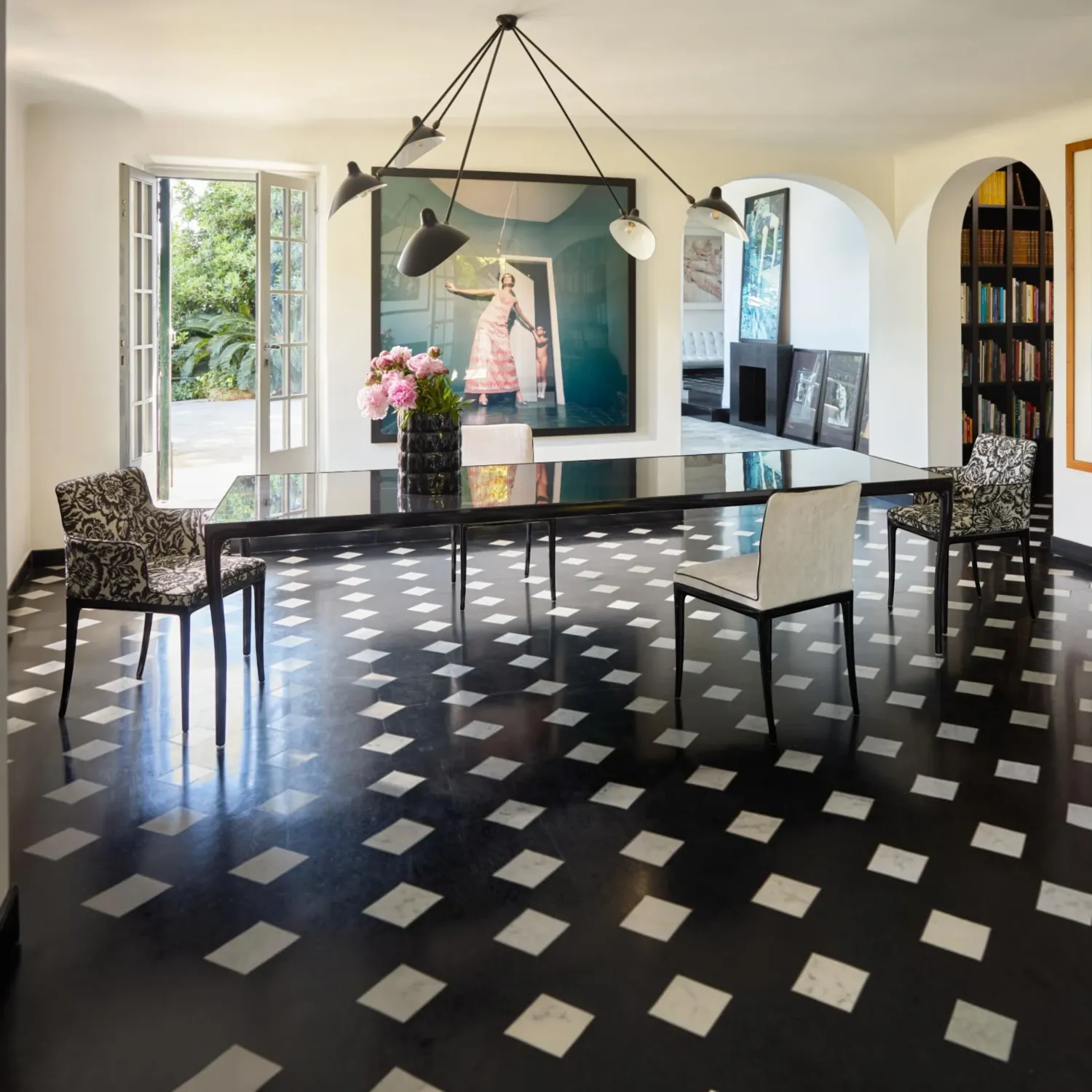 Kartell - Lillybet Kleiner Sessel Flower Key schwarz/schwarz