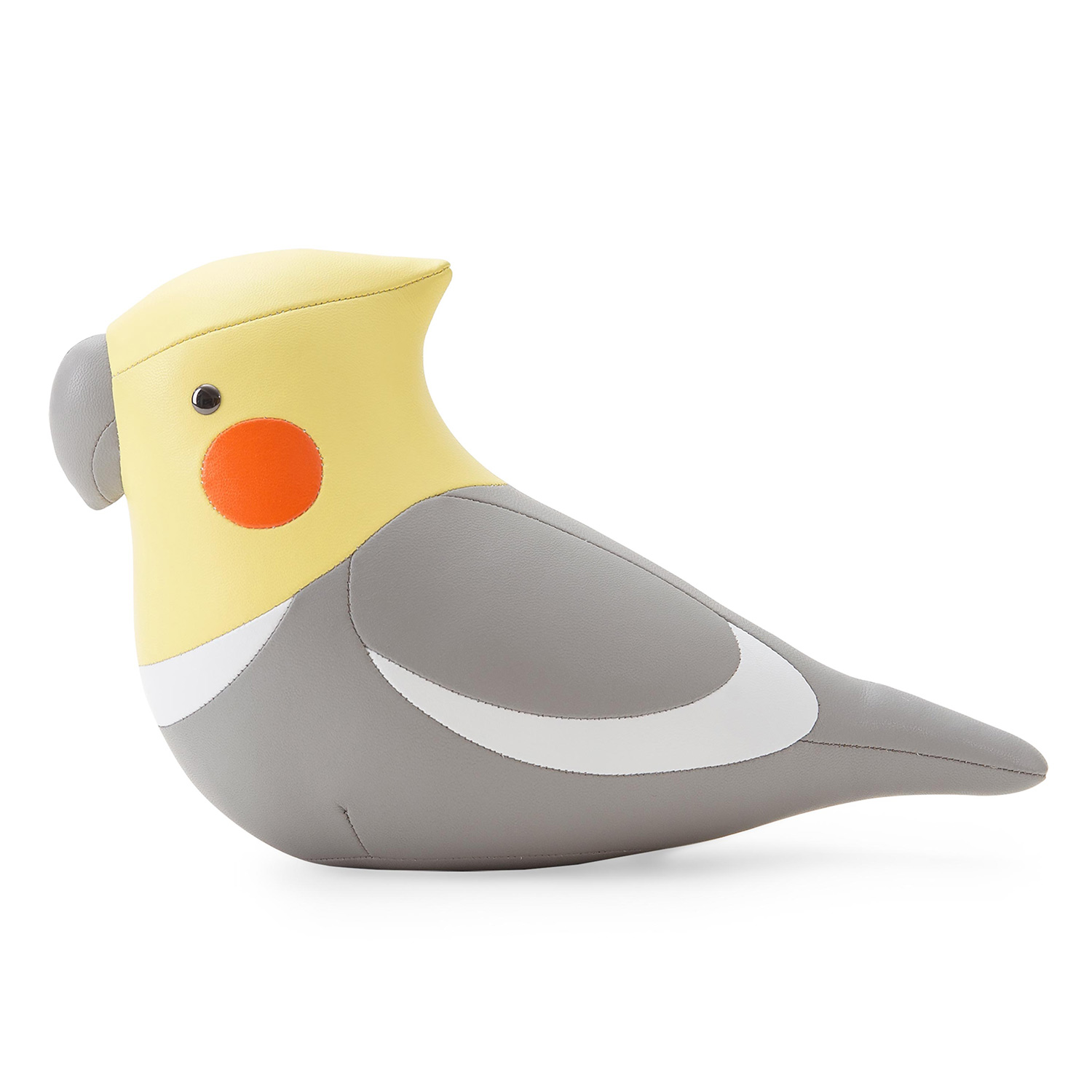 zueny bulldogge buchstuetze nymphensittich cream grey vogel 82843