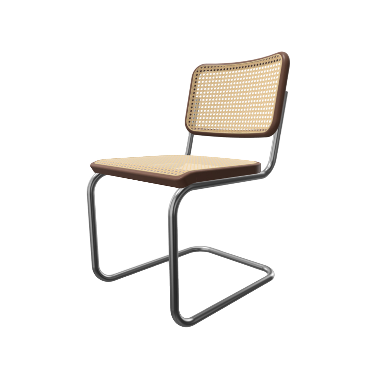 Thonet - S32V Stuhl chrom / nussbaumfarben TP24
