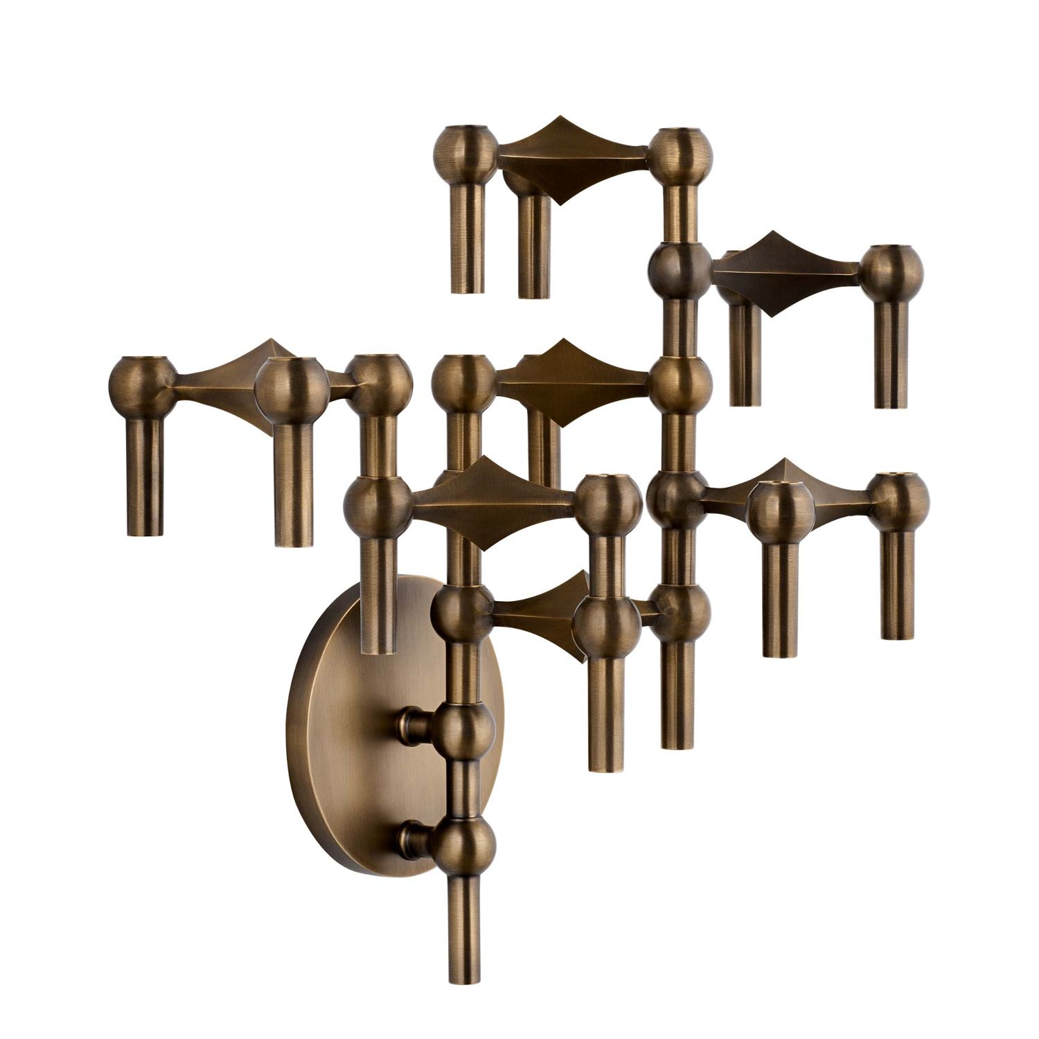 STOFF Nagel - Wandhalterung für Kerzenhalter chrom