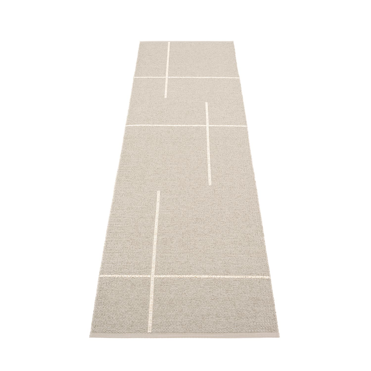 pappelina fred teppich leinen vanilla 70 270 cm 78908