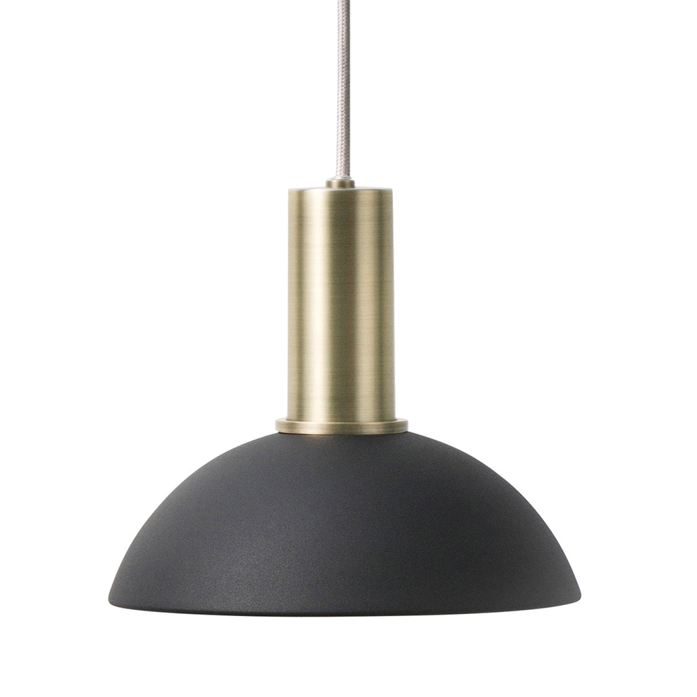 ferm living hoop lampenschirm schwarz  mit socket 61808