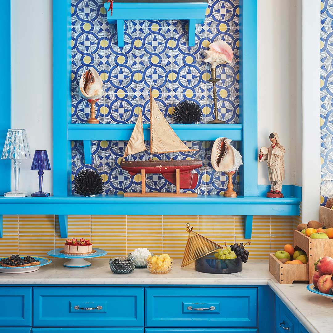 kartel trullo aufbewahrung gelb blau ambiente 83276