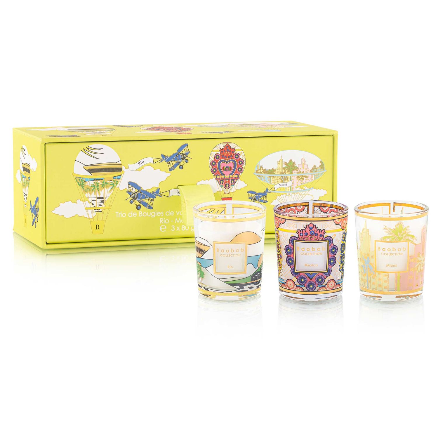 Baobab Collection - Trio Travel Duftkerzen RIO-MEX-MIA