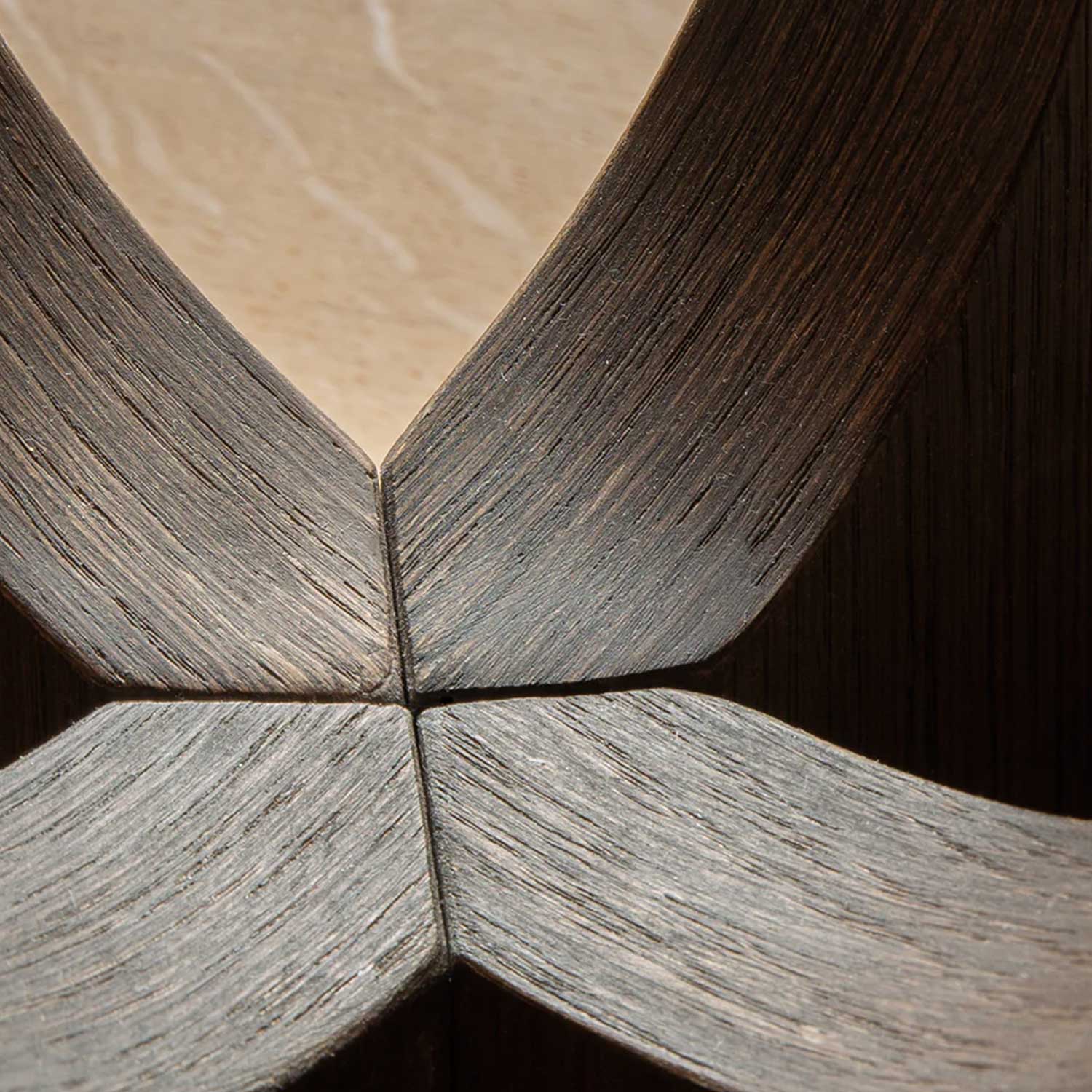 Audo - Androgyne Ø120 cm Natural Oak/Grey Galaxy Marble