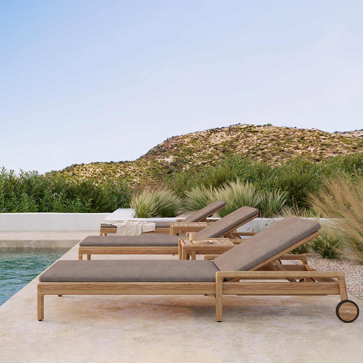 ethnicraft liegestuhl verstellbar 10256 lifestyle pool 85762