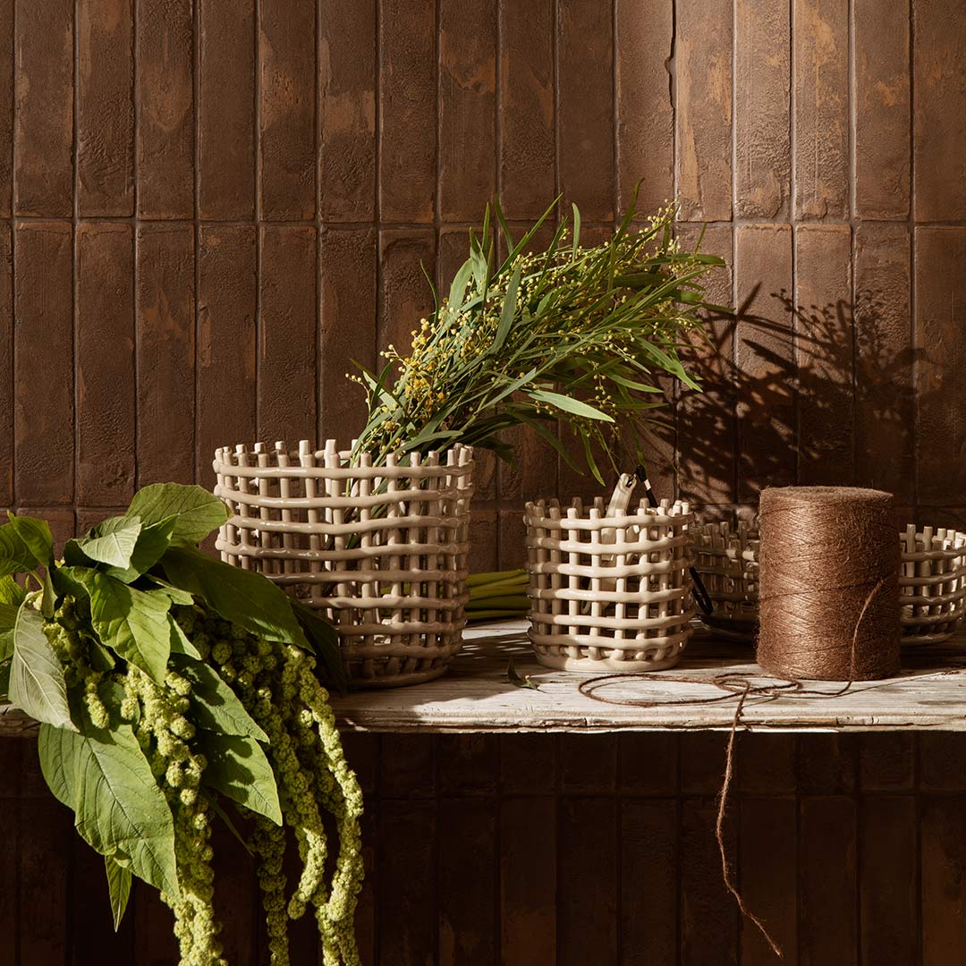 fermliving ceramicbasket cashmere pflanztopf 66548