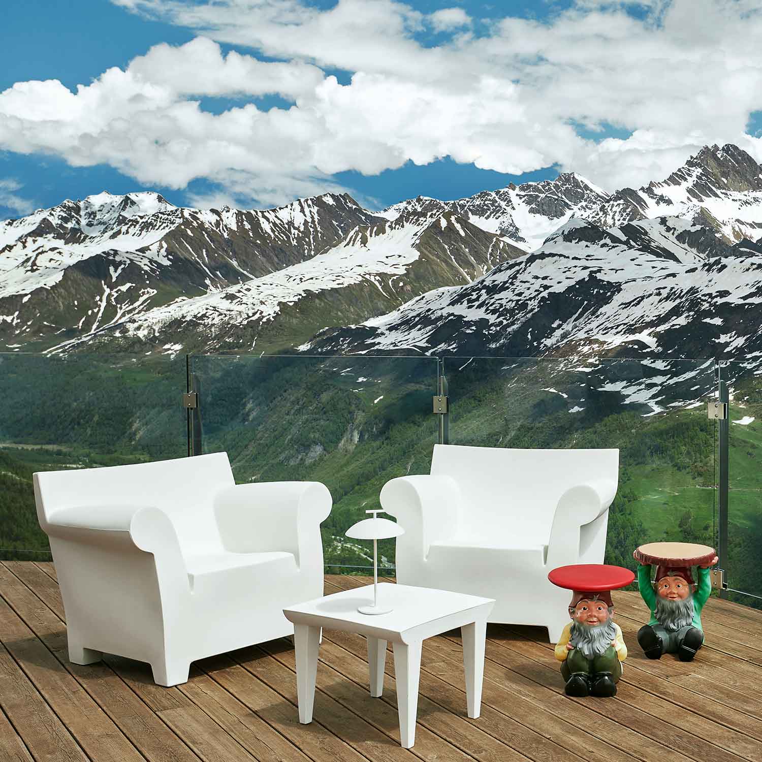 Kartell - Bubble Club Sessel erdrot