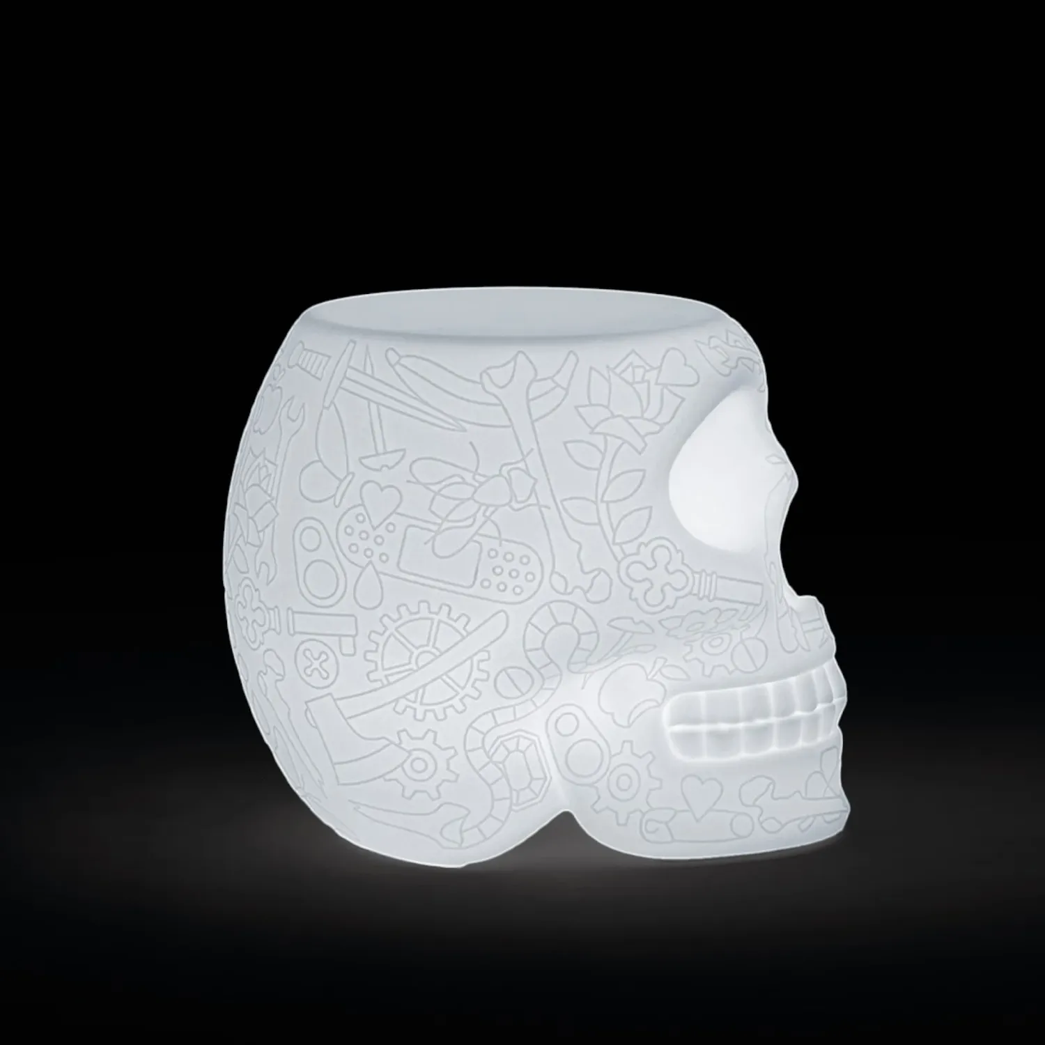 Qeeboo - Mexico Hocker & Beistelltisch mit LED