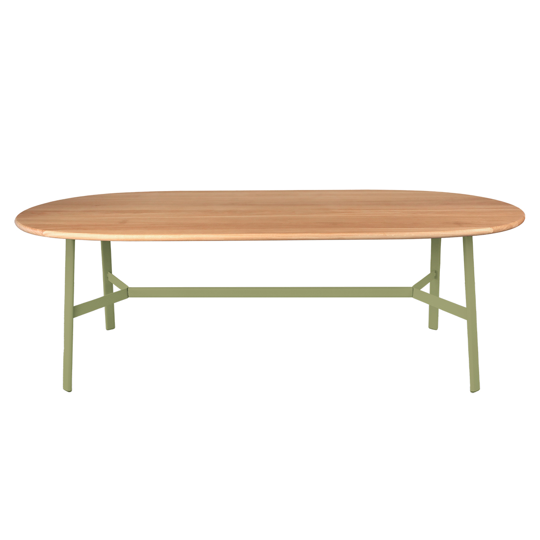 Fermob - So'O Ovaler Tisch Eiche 220x95 cm lindgrün