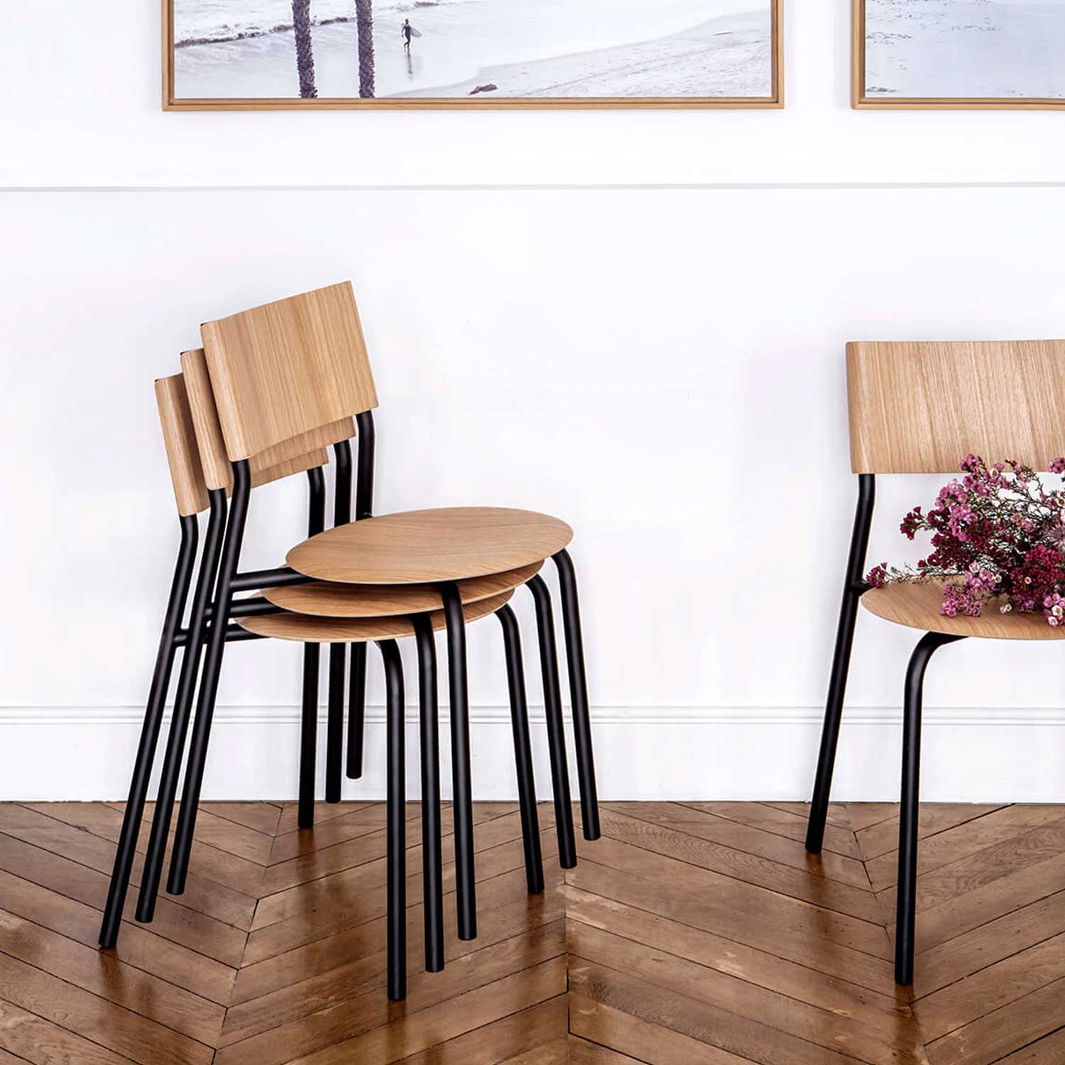 Tiptoe - SSD Stuhl öko-zertifiziert graphitschwarz/Eiche