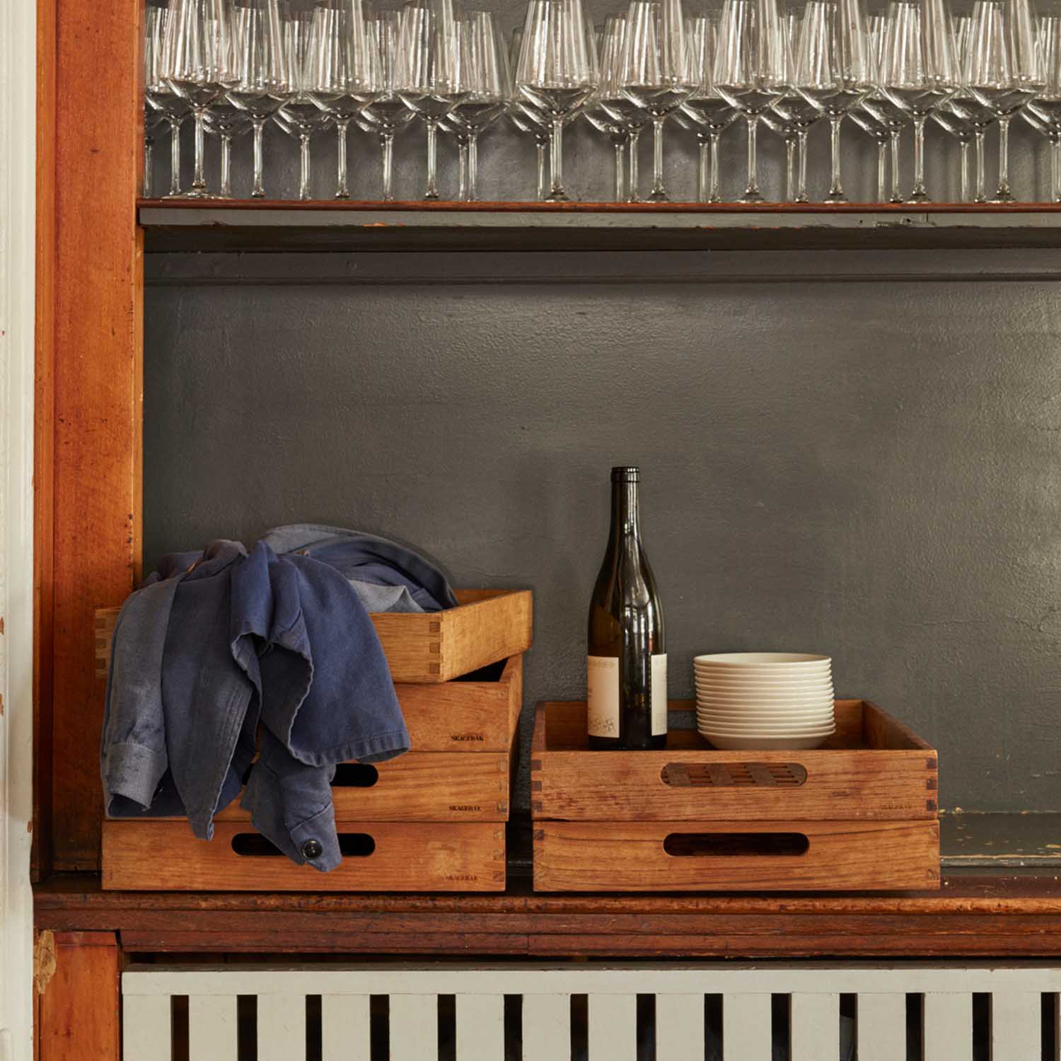 skagerak fionia tablett mehrere teak wein