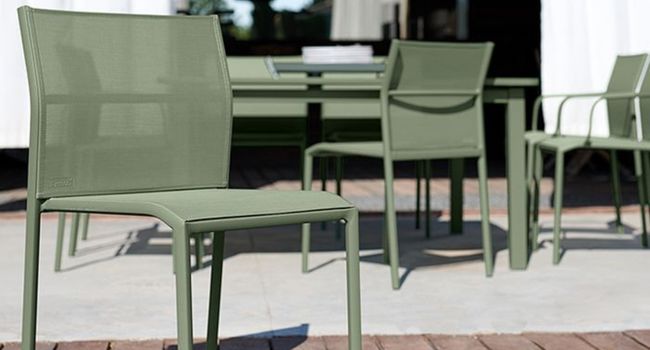 Fermob Stuhl Cadiz Stuhl auf Terrasse