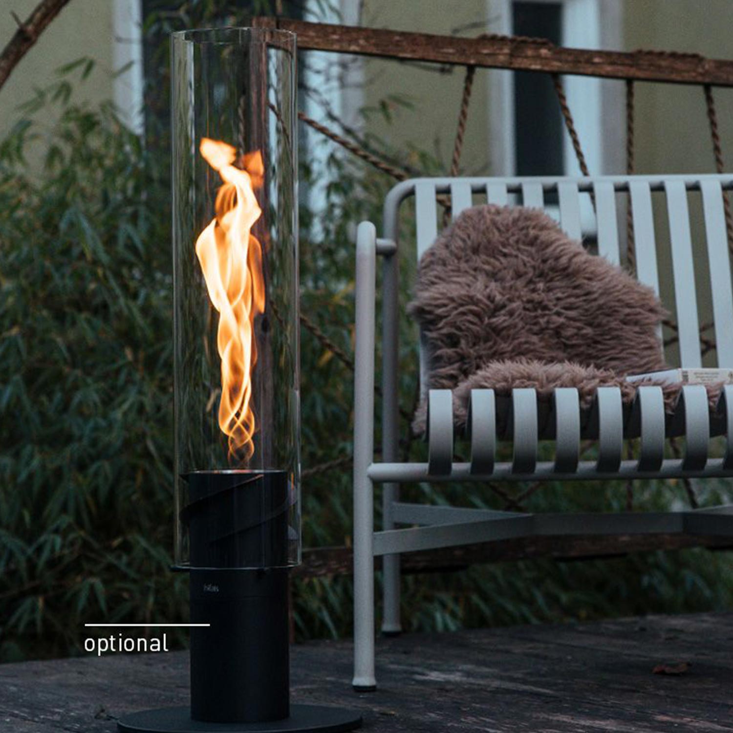 Höfats - SPIN 1200 Tischfeuer silber