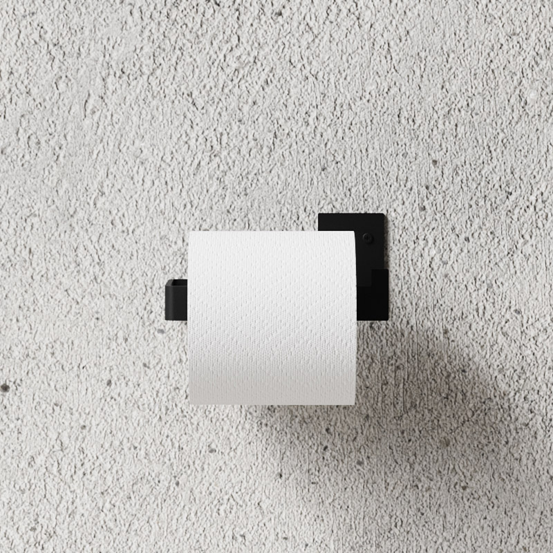 nichba toilettenpapierhalter schwarz 71810