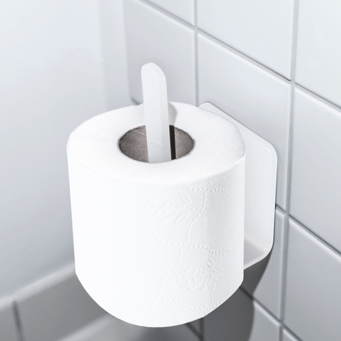 radius wc rollenhalter 2 weiss