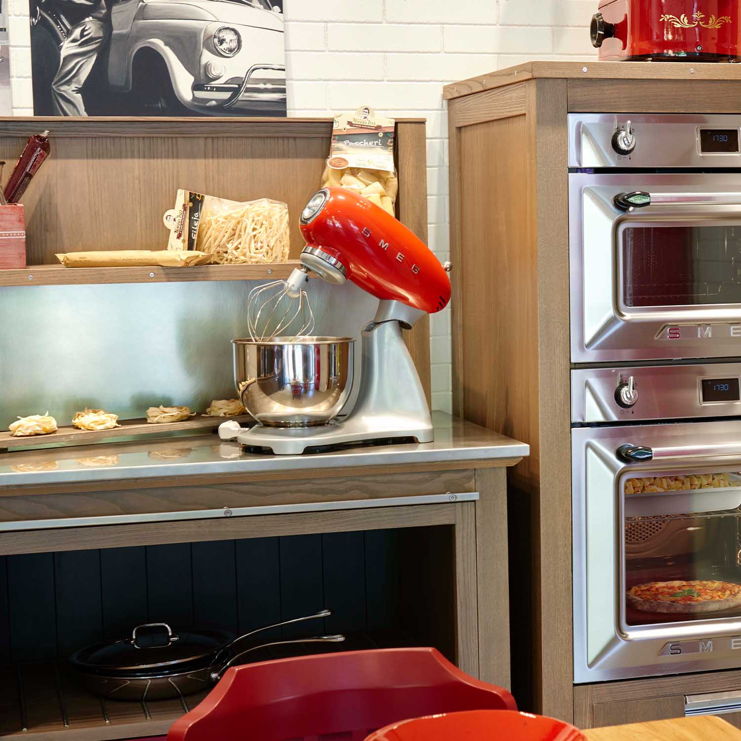 Pasta und Pizza smeg Kchenmaschine SMF02