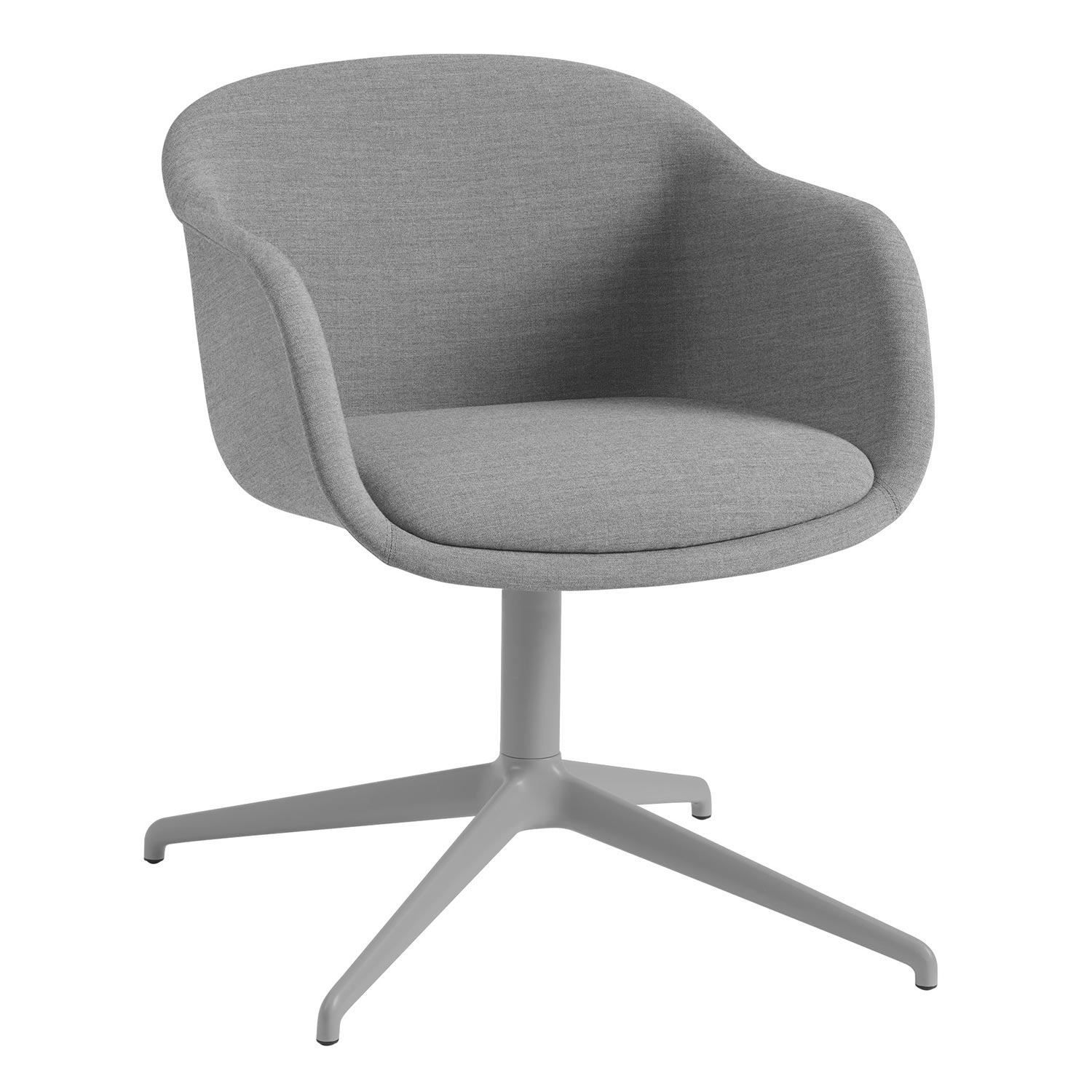 muuto fiber conference armchair swivel remix 133 grey 93817