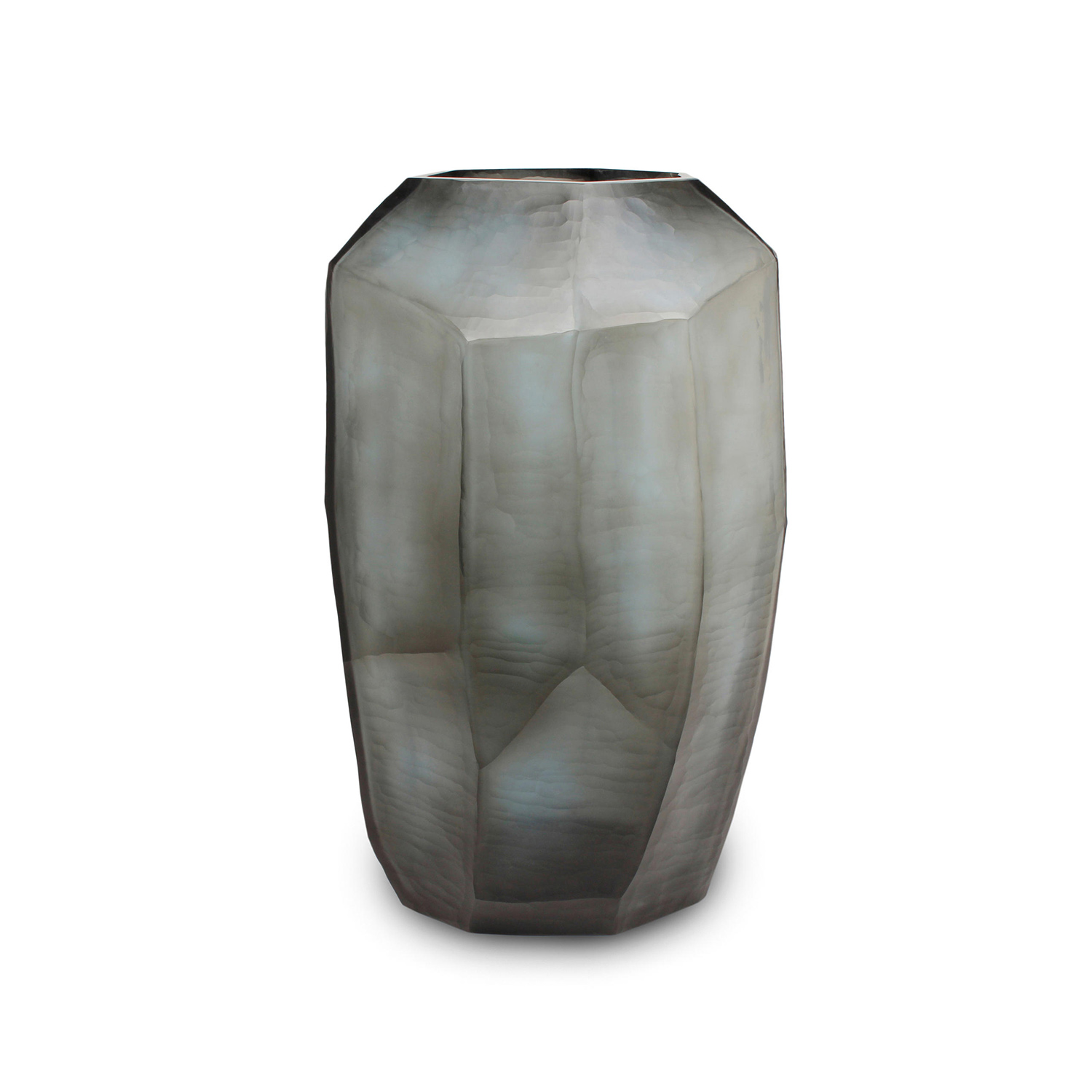guaxs cubistic vase indigo smokegrey tall 73722